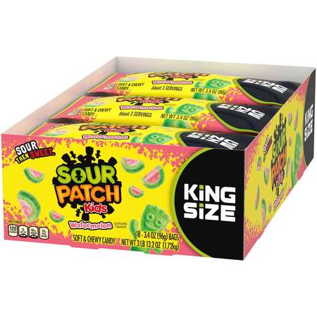 Sour Patch Sour Patch Fat Free Watermelon Soft Candy 3.4 oz. Bags, PK144 203